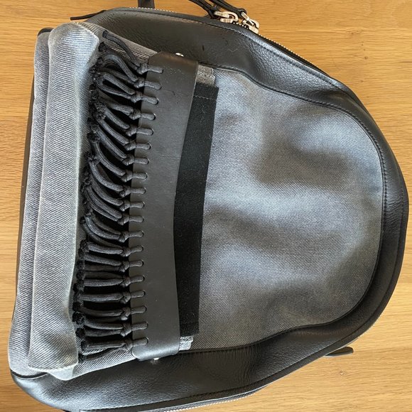 3.1 Phillip Lim Mini Bianca Backpack Denim Black